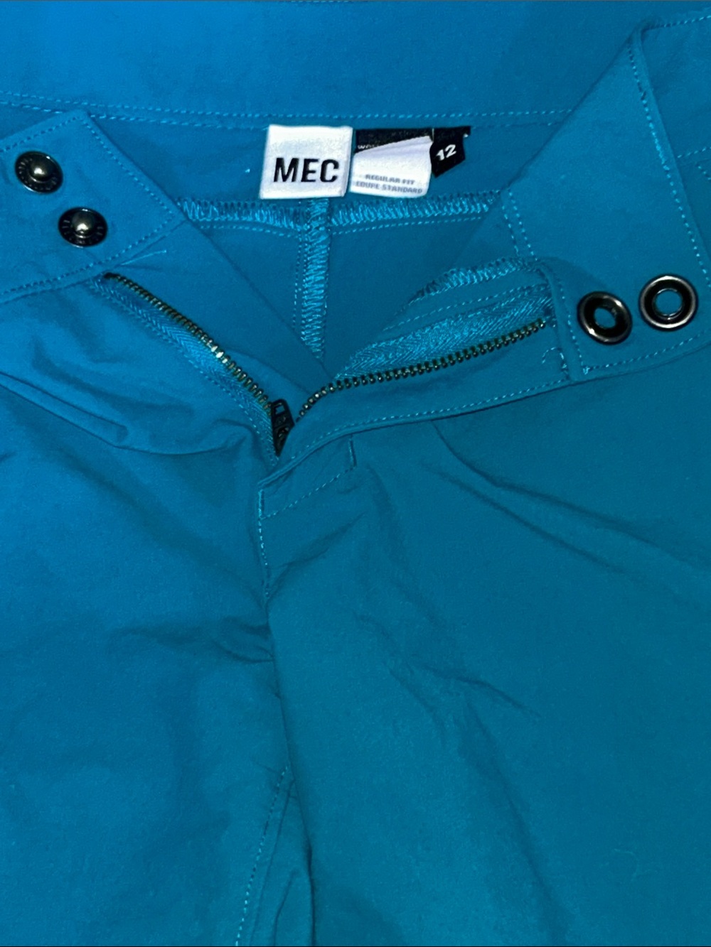 MEC Teal Athletic Shorts size 12 - Picture 3 of 4